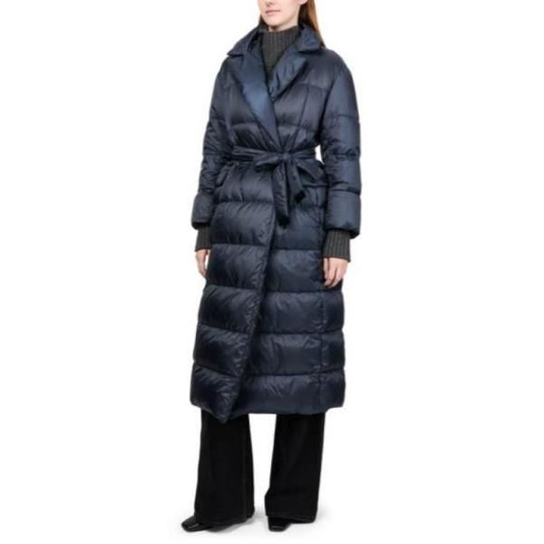 SEIMA  最高級ダウン使用 軽量ロングダウンコート 紺 'S MaxMara CUBE