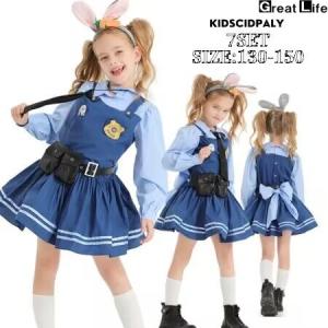 ハロウィン コスプレ ポリス 警察官 警察コスチューム ウサギ警察 キッズ仮装 イベント アニメ 動物cosplay コスチューム 仮装 ペアルック 親子 子供用 お揃い