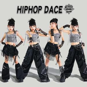 k-pop 衣装 キッズダンス衣装 シルバー ...の詳細画像1