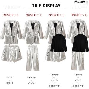トレンチコート シルバー 手袋 キッズ ダンス...の詳細画像1