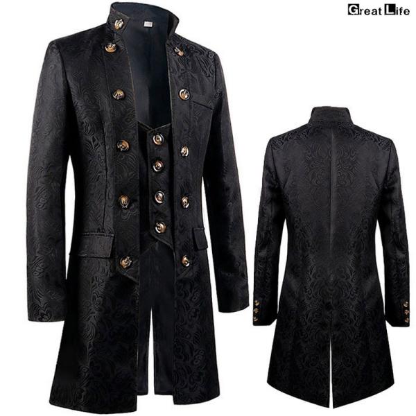 ジャケット ロング丈 王子様 タキシード 燕尾服 ステージ衣装 舞台衣装 ハロウィン コスプレ 仮装...