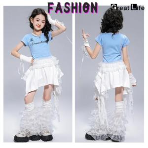 水色 Tシャツ ライトブルー トップス 子供 ...の詳細画像4