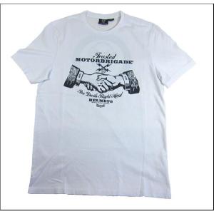 MOTORBRIGADE/モーターブリゲード　「FORGED DEAL」 S/S TEE   WHITE｜greatblue