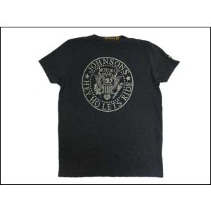 JOHNSON MOTORS/ジョンソンモータース S/S Tシャツ「ヘイホーレッツライド」ヴィンテージブラック｜greatblue