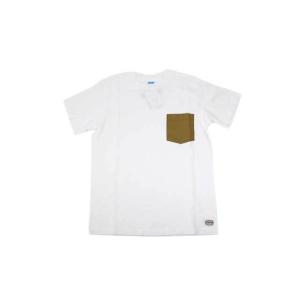 GOOD ON/グッドオン SIERRA/シエラデザイン メンズ半袖 ６０/４０ポケットTシャツ ホワイト/モカ あすつく｜greatblue