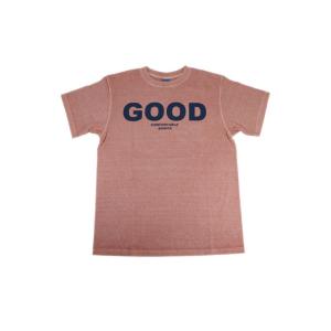 GOOD ON/グッドオン メンズ半袖 グッドオンロゴTシャツ ピグメントコーラル  あすつく｜greatblue