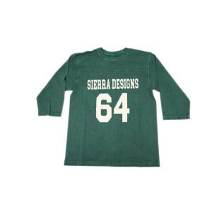 good on グッドオン シェラデザインズ 7分袖 ８０SフットボールTシャツ ピグメントグリーン...