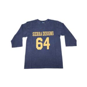 good on グッドオン シェラデザインズ 7分袖 ８０SフットボールTシャツ ピグメントネイビー...