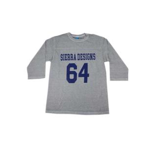 good on グッドオン シェラデザインズ 7分袖 ８０SフットボールTシャツ ピグメントグレー ...