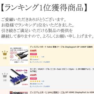 ディスプレイポート hdmi 変換 ケーブル ...の詳細画像1