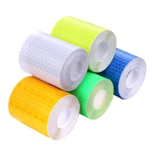 反射テープ 標識テープ 5cm×1m 警告 蛍光テープ  安全標識 シール ステッカー 防水 夜間 目立つ リフレクター アウトドア 自転車 バイク 車 事故防止 hante51