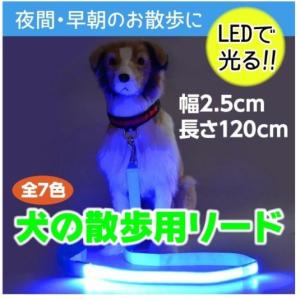 犬 リード LED 光る リード 犬用 防水 電池式 ペット用 夜の犬の散歩を安全に 大型犬から小型犬もＯＫ