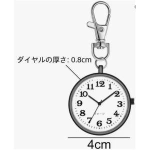 ナースウォッチ 懐中時計 キーリング付 キーホ...の詳細画像2