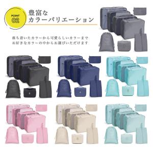 トラベルポーチ パッキング 8点セット 吊るせ...の詳細画像3