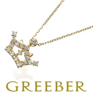 セイレーンアズーロ ネックレス ダイヤ 0.12ct クラウン K18YG BLJ/GENJ｜greeber01