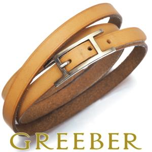 エルメス アピ3 ブレスレット 4連 mm □G刻印 合金/レザー  BLJ 限界値下げ品｜greeber01