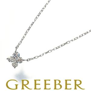 組曲 ネックレス ダイヤ 0.13ct トパーズ  フラワー リバーシブル K10WG  BLJ/GENJ 限界値下げ品｜greeber01