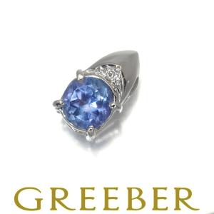 タンザナイト ダイヤ 0.02ct  ペンダントトップ Pt900 GENJ｜greeber01