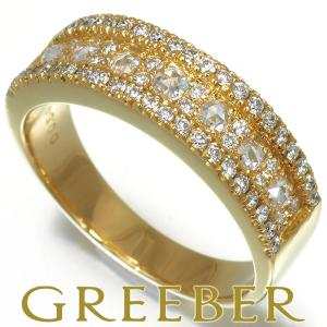 上質 ローズカットダイヤ 0.54ct 2種カット リング K18YG  GENJ｜greeber01