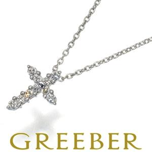 タサキ ネックレス ダイヤ 0.10ct クロス K18WG  BLJ 大幅値下げ品｜greeber01