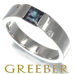 ジェムケリー リング アレキサンドライト 0.382ct ダイヤ  9号 Pt900 鑑別書BLJ/GENJ｜greeber01