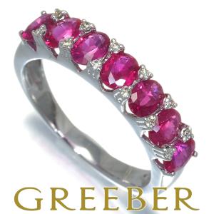 ルビー 1.20ct ダイヤ リング K18WG GENJ｜greeber01