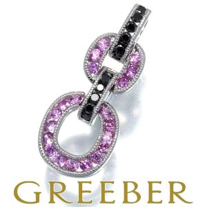 ピンクサファイア 0.33ct ダイヤ 0.14ct   ペンダントトップ K18WG GENJ｜greeber01