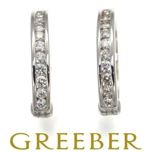 ダイヤ ダイヤモンド 0.50ct フラワー リング K18WG 指輪 GENJ  