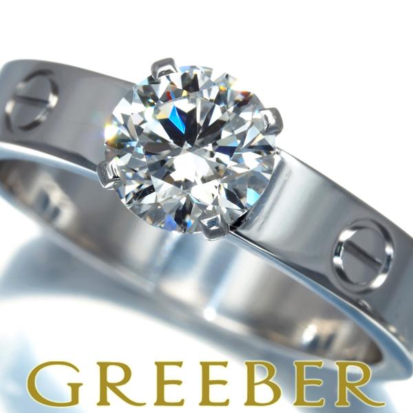 カルティエ リング ダイヤ ダイヤモンド 1.10ct F VS1 3EX ミニラブ ソリテール 5...
