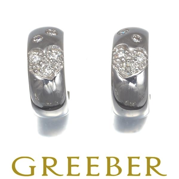 スタージュエリー ピアス ダイヤ ダイヤモンド 0.06ct/0.06ct フープ K18WG BL...