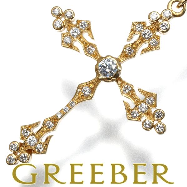 ローリーロドキン ペンダントトップ ダイヤ ダイヤモンド クロス K18YG BLJ/GENJ 限界...