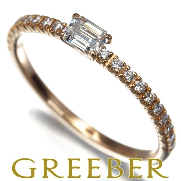 カルティエ リング ダイヤ ダイヤモンド エタンセル ソリテール エメラルドカット 50号 K18P...