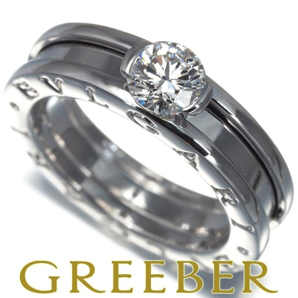 ブルガリ リング ダイヤ ダイヤモンド 0.53ct ビーゼロワン B-ZERO1 ソリテール 50...