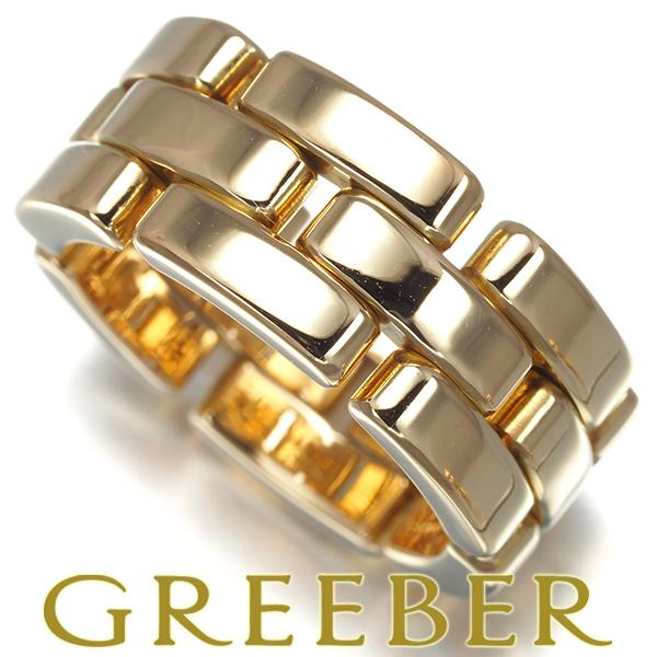 カルティエ リング マイヨンパンテール 3ロウ 50号 K18YG 指輪 BLJ