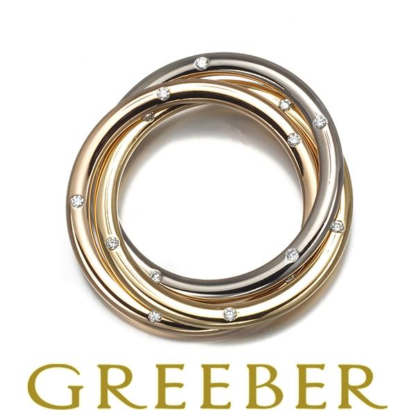 カルティエ トリニティペンダントトップ ダイヤ ダイヤモンド スリーカラー K18YG/WG/PG ...