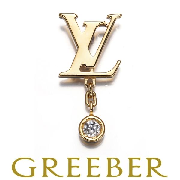 ルイヴィトン ピアス ダイヤ ダイヤモンド イディール ブロッサム LV 片耳 K18YG BLJ ...