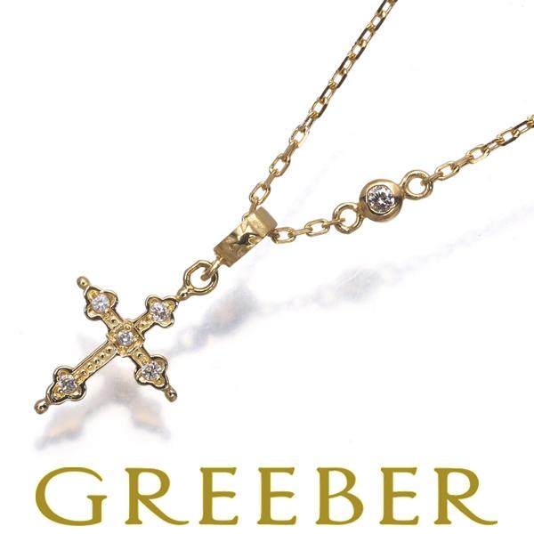 ローリーロドキン ネックレス ダイヤ ダイヤモンド プチゴシッククロス K18YG BLJ