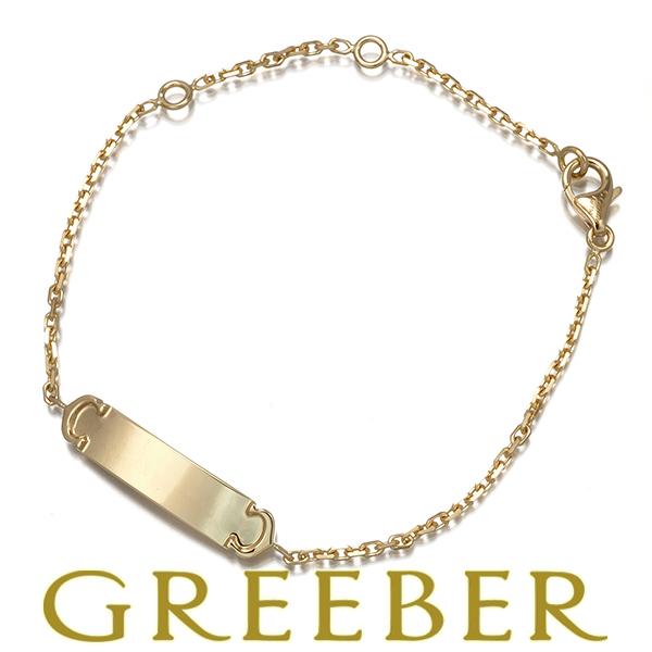 カルティエ ブレスレット 2C ドゥーブルC C2 プレート K18YG 保証書BLJ