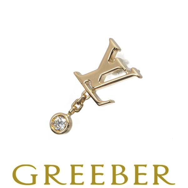 ルイヴィトン ピアス ダイヤ ダイヤモンド イディールブロッサム LV 片耳 K18YG BLJ