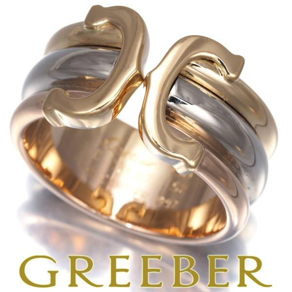 カルティエ リング 2C ドゥーブルC C2 LM 52号 K18YG/WG/PG 指輪 BLJ