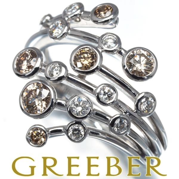 カシケイ リング ダイヤ ダイヤモンド 0.50/0.23ct ベゼル 11号 K18WG 指輪 B...