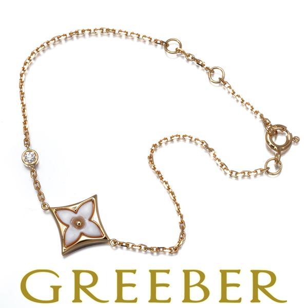 ルイヴィトン ブレスレット シェル ダイヤ ダイヤモンド ブラスレ スター ブロッサム K18PG ...