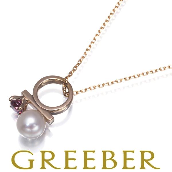TASAKI タサキ ネックレス ベビーパール 真珠 4.7mm ピンクトルマリン プチバランスクラ...