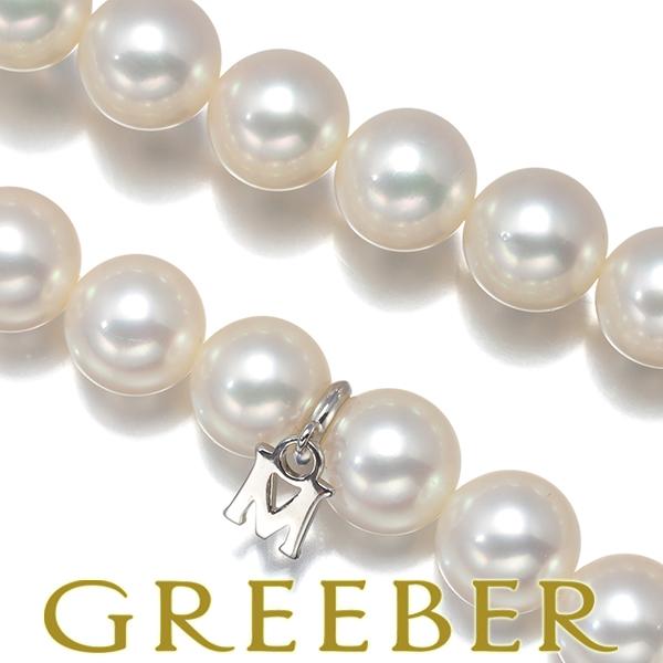 ミキモト ネックレス パール 真珠 7.5-8.0mm K14WG 袋BLJ