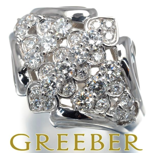 三越 リング ダイヤ ダイヤモンド 1.00ct 透かし 12号 Pt900 指輪 BLJ/GENJ...