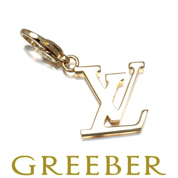 ルイヴィトン ペンダントトップ  LV ロゴ チャーム K18YG BLJ