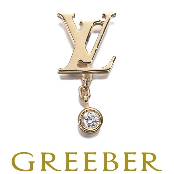 ルイヴィトン ピアス ダイヤ イディールブロッサム LV 片耳 K18YG BLJ