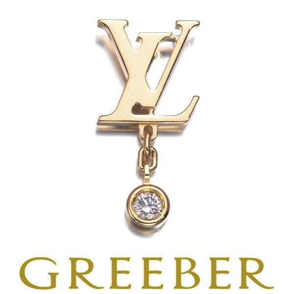 ルイヴィトン ピアス ダイヤ ダイヤモンド イディールブロッサム LV 片耳 K18YG BLJ