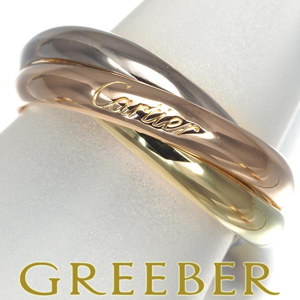 カルティエ トリニティリング スリーカラー クラシック 56号 K18YG/WG/PG 指輪 BLJ