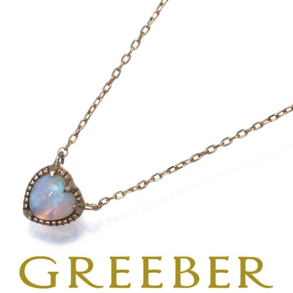 エテ ネックレス ホワイトオパール ハート K10YG BLJ/GENJ